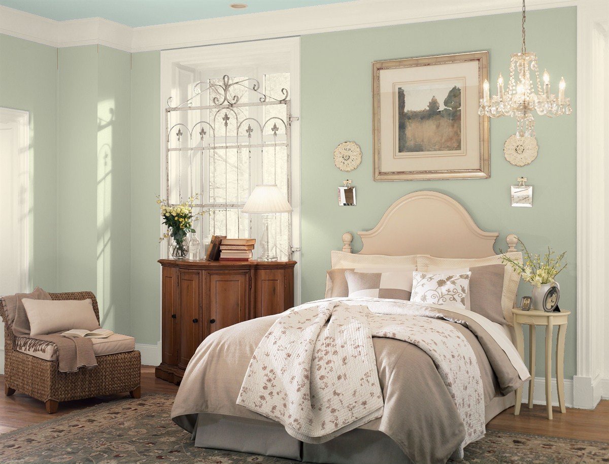 Benjamin Moore Saybrook Sage, Ballet White, Palladian Blue