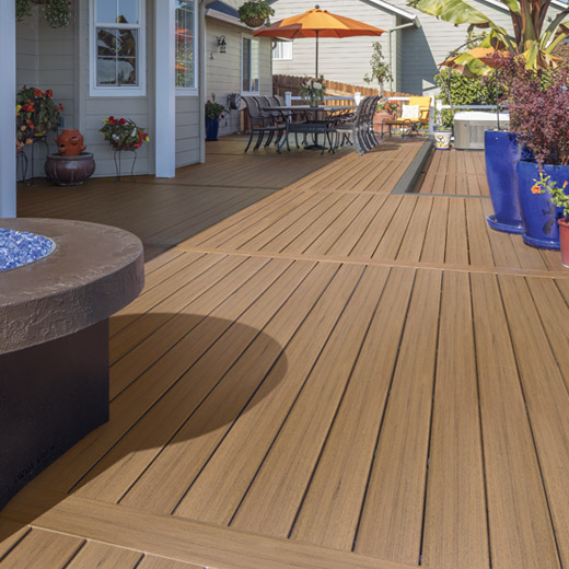 TimberTech EDGE composite decking in Coconut Husk