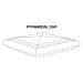Intex Pyramid Newel Cap (fits 5 in. x 5 in. Post Sleeve) product image