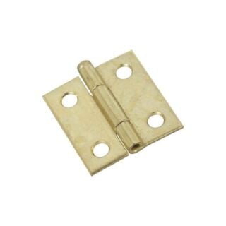 National Hardware N141-754 Narrow Hinge, 7 lb Weight Capacity, Steel, Brass