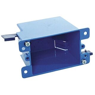 Carlon Outlet Box, 1-Gang Clamp Cable Entry, Clamp Mounting, PVC