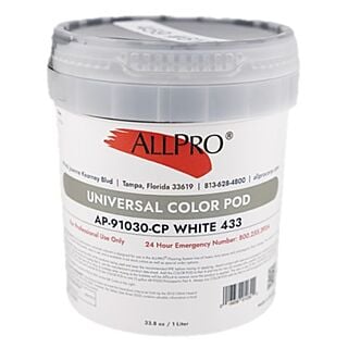 AllPro Epoxy Floor Coatings, Universal Color Pod, White 433, 1 Liter