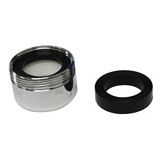 Plumb Pak PP800-2 Faucet Aerator, 15/16-27 x 55/64-27, Brass, Chrome
