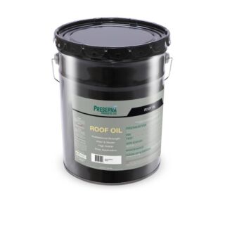 Preserva Roof Oil, Exterior Oil-Based Wood Stain, Weathered Gray, 5 Gallon