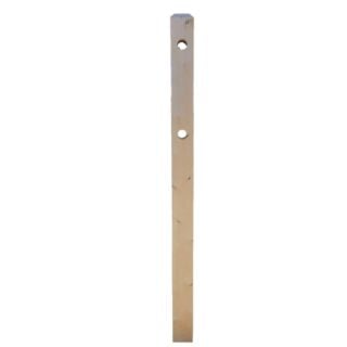 Cedar Diamond Cut Square Line Post, 2-Hole