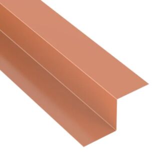 Window & Door 1 in. 'Z' Cap, Copper, 10 ft.