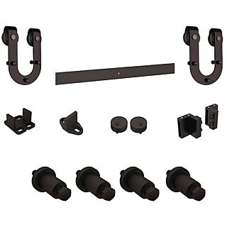 National Hardware N186-964 Decorative Sliding Door Hardware, Steel, Oil-Rubbed Bronze