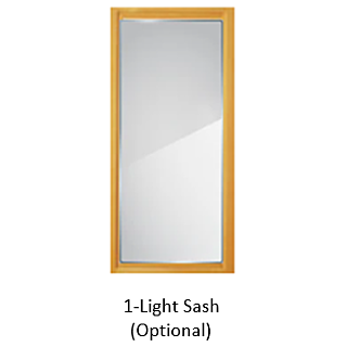 CDC Easy-Change Glass Sash, Insert Only, for 1-Light Wood Combination Door, Fits 30 in. x 81 in.