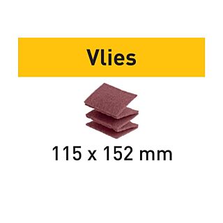 Festool Abrasives Vlies Sanding Sheet 115 x 152 mm, MD 100 Grit, 25 Pack
