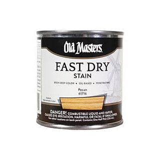 Old Masters Fast Dry, Interior Oil-Based Stain, Pecan, 1/2 Pint