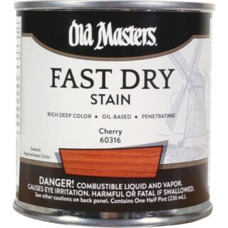 Old Masters Fast Dry, Interior Oil-Based Stain, Cherry, 1/2 Pint