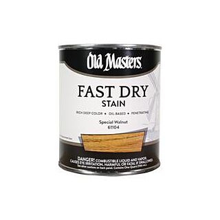 Old Masters Fast Dry, Interior Oil-Based Stain, Special Walnut, Quart