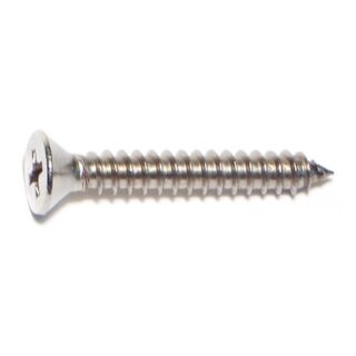 MIDWEST #10 x  1¼ in. 18-8 Stainless Steel  Phillips Pan Head Sheet Metal Screws, 45 Count