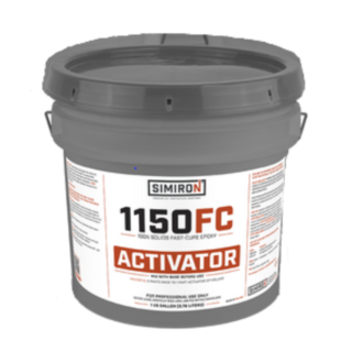 Simiron 1150FC 100% Solids Fast-Cure Floor Epoxy, Activator Part B Only, Gallon