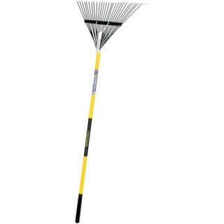 Vulcan Lawn/Leaf Rake, Steel Tine, with a Fiberglass Handle