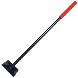 RAZOR-BACK Dirt Tamper, 8 in. square, Steel Blade, Steel Handle