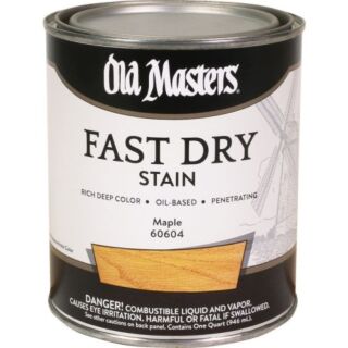 Old Masters Fast Dry, Interior Oil-Based Stain, Maple, Quart