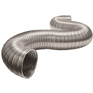 Lambro 302UL Semi-Rigid Transition Duct, 4 in, Aluminum