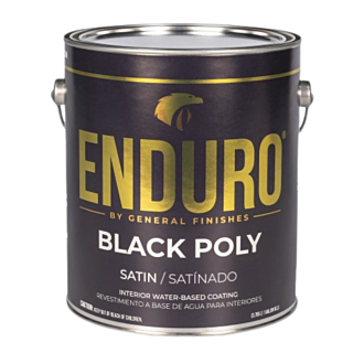 General Finishes®, ENDURO® Black Poly Satin, Gallon
