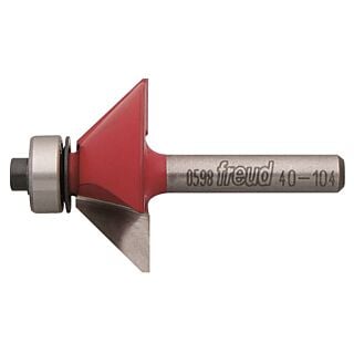 Freud 40-104 Router Bit, 1/4 in Dia Shank, 2-Cutter, Carbide