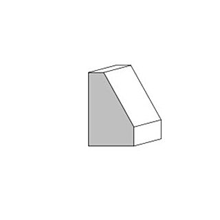 Metrie (M88) 5/8 in. x 1 in. x 16 ft.  Contemporary Base Shoe Moulding, Primed Finger-Jointed Pine