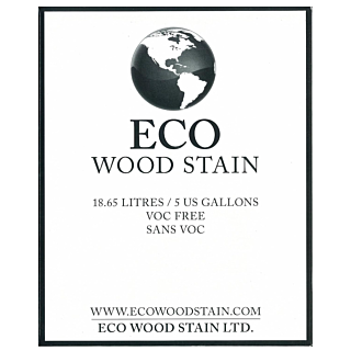 Eco Wood Stain, Black, 5 Gallon