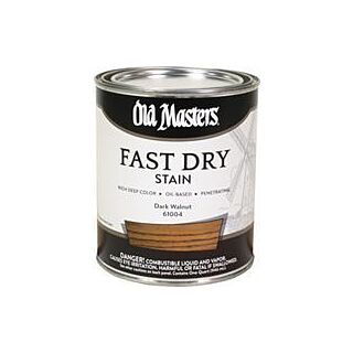 Old Masters Fast Dry, Interior Oil-Based Stain, Dark Walnut, Quart