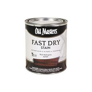 Old Masters Fast Dry, Interior Oil-Based Stain, Rich Mahogany, Quart