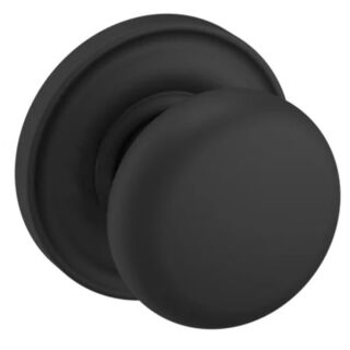 Baldwin Estate 5015 Classic Knob with 5048 Rose, Dummy One-sided, Satin Black  (190)