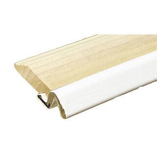 Randall Wood Door Weatherstrip with Q-Lon, Top & Sides, Colonial, Natural with White