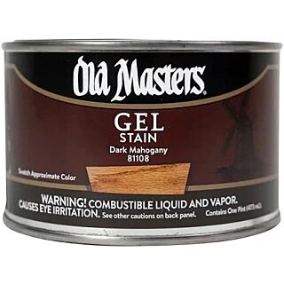 Old Masters, Oil-Based Gel Stain, Dark Mahogany, Pint