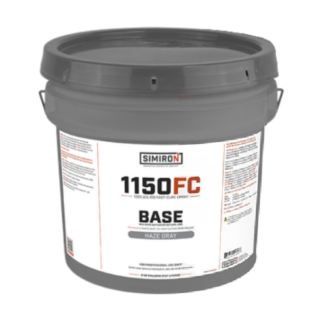 Simiron 1150FC 100% Solids Fast-Cure Floor Epoxy, Base Part A Only, Haze Gray, 2 Gallon