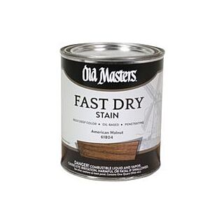 Old Masters Fast Dry, Interior Oil-Based Stain, American Walnut, Quart