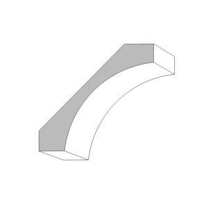 Metrie (M22)  9/16 in. x 2-5/8 in. Cove, Clear Pine