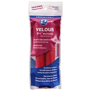 Premier Velour 6 in. Roller Cover, 2-Pack 