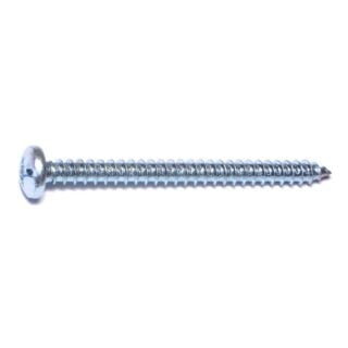 MIDWEST #14 x 3 in. Zinc Plated Steel Combo Pan Head Sheet Metal Screws, 15 Count