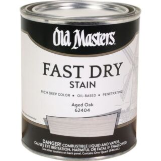 Old Masters Fast Dry, Interior Oil-Based Stain, Aged Oak, Quart