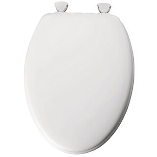 Bemis 144EC-000 Toilet Seat, Elongated, Wood, White