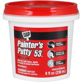 DAP® Professional Painter's Putty '53', White, Half Pint