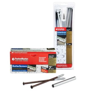 FastenMaster GutterScrew™ 7 in. White Structual Wood Screw, 6 Count