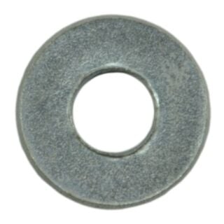 MIDWEST #6 x 5/32 x 3/8 Zinc Plated Grade 2 Steel SAE Flat Washers 350 Count