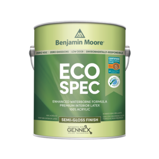 Benjamin Moore Eco Spec Waterborne Interior Paint, Semi-Gloss