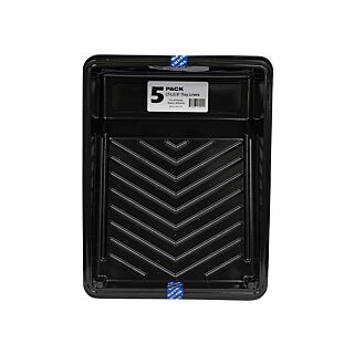 Arroworthy Solvent Resistant Deep Well Tray Liner, Black, 5-Pack