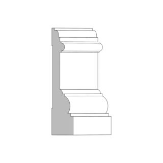 Millwork Design by Oxford (M30) 1-1/16 in. x 4-1/2 in. x 16 ft. Casing, Primed Finger-Jointed Pine