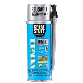 Great Stuff Window & Door Insulating Spray Foam Sealant with Straw, 12 oz.