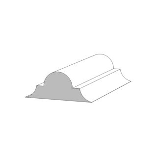 Metrie (M73) 11/16 in. x 1-3/4 in. x 16 ft. Astragal, Primed Finger-Jointed Pine