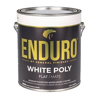 General Finishes®, ENDURO® White Poly Flat, Gallon