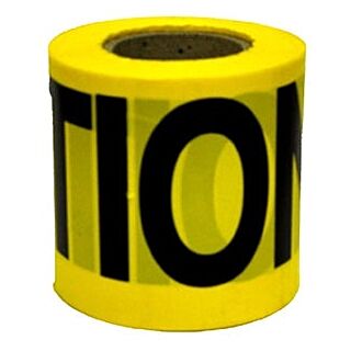 CH Hanson Barricade Safety Tape, Polyethylene, Yellow
