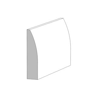 Garden State Lumber (M172) 5/8 in. x 1-5/8 in. Clamshell Stop, Clear Pine
