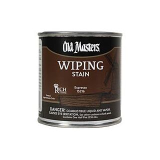 Old Masters, Wiping Stain, Espresso, 1/2 Pint